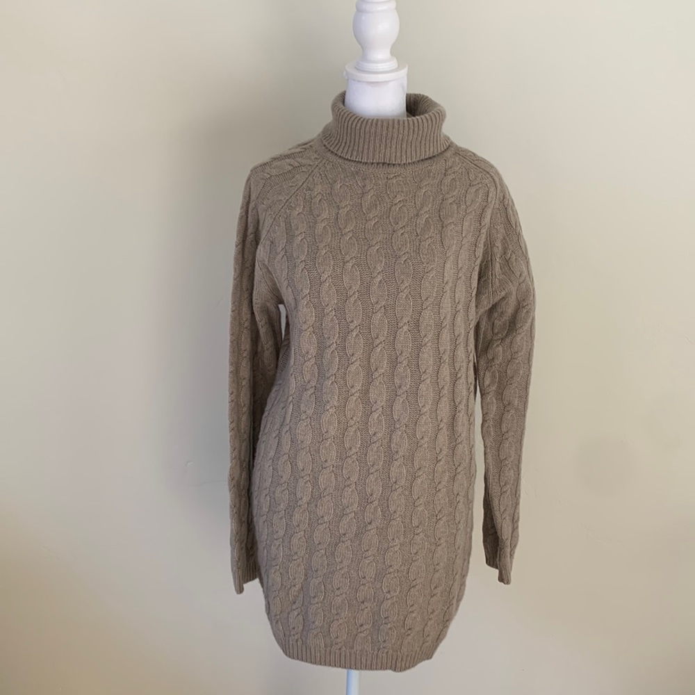 Mendocino Cashmere Dress. New. Never worn. Size M. Taupe